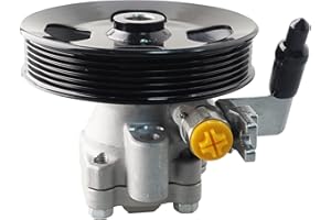 MACAX Power Steering Pump 571002E100 with Pulley Compatible with Hyundai Tucson 2005-2009 Kia Sportage 2005-2010 2.7L V6 Replaces 21-5449 96-05449 990-0789 N990-0788 5837N 6109PX