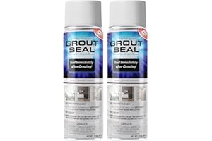 ADVANCED SEALERS & CLEANERS Advanced Ultimate Fast Grout Seal 15 Ounce – Aerosol Spray-On Instant Grout Sealer with Color Hold Technology – 800-1000 Linear Feet Per Can for Grout, Natural Stone, Masonry & Concrete - 2 Pack