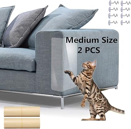 Cat Scratch Furniture Protector 2 Pcs Cat Couch Protector Clear