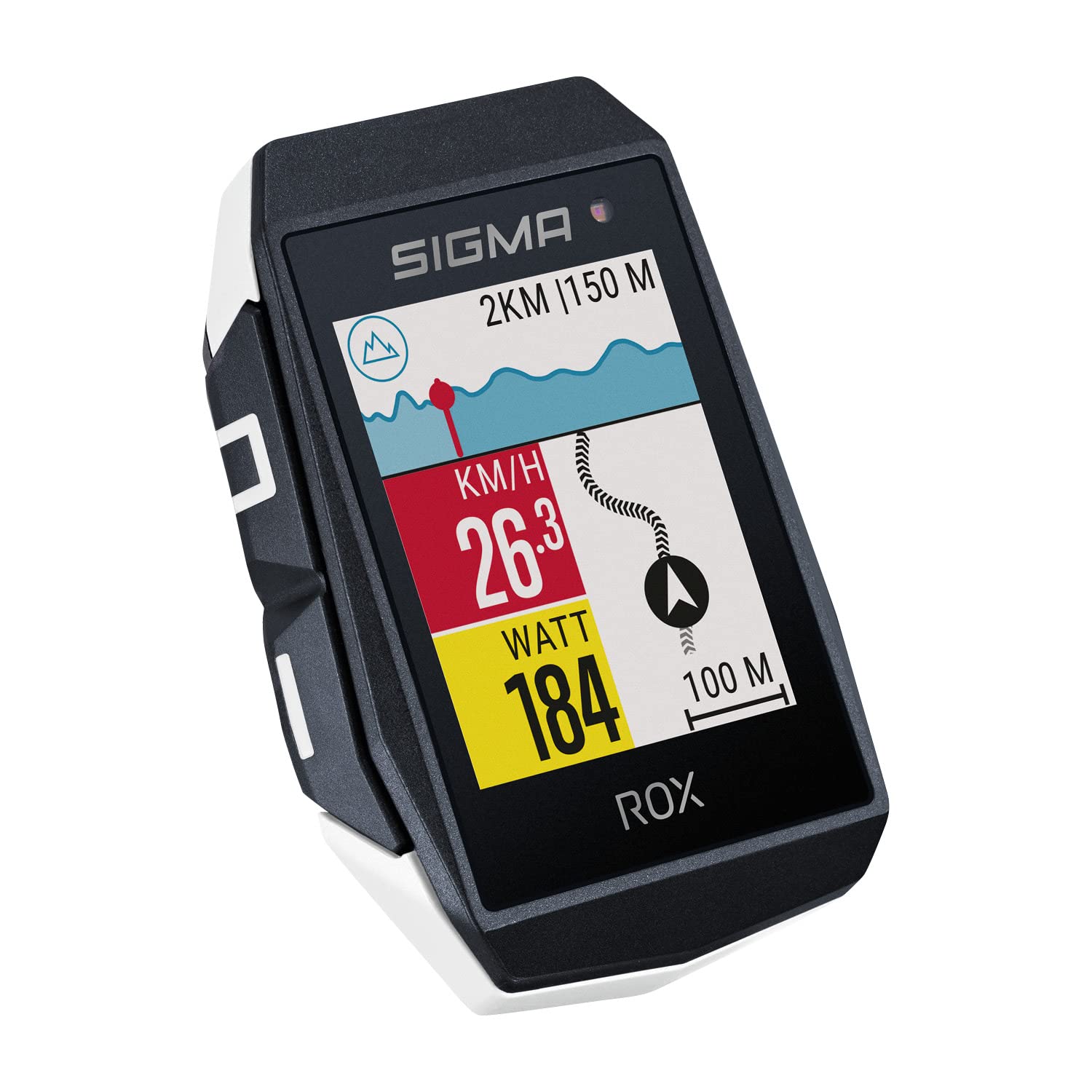 SIGMA SPORT ROX 11.1 EVO White HR Set | Bike computer wireless GPS & navigation incl. SHORT BUTLER and heart rate sensor | Outdoor GPS navigation with a variety of smart functions