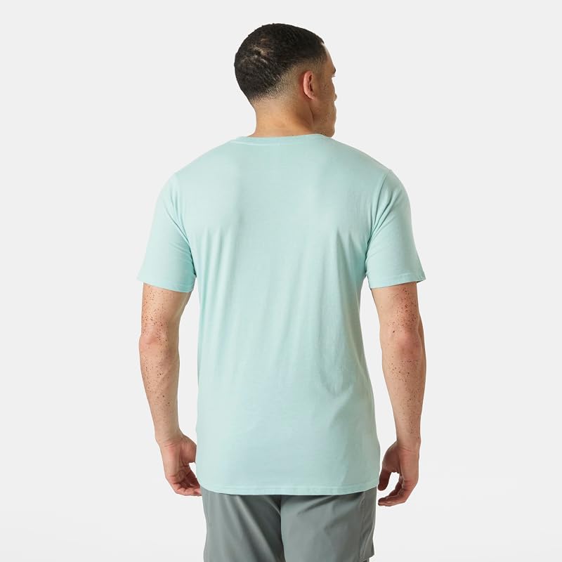 Men's HH Tech Logo T-Shirt, Lagoon, L