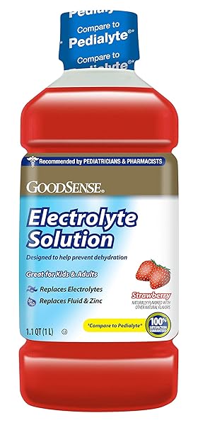 GOODSENSE ELECTROLYTE SOLUTION, STRAWBERRY; DESIGNED TO PREVENT DEHYDRATION;...