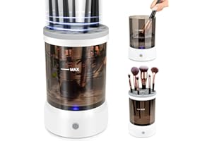 SUTENG Electric Makeup Brush Cleaner Machine, Make Up Brush Cleaner Cleanser Tool for All Size Makeup Brush, Cosmetic Brushes Cleaner Automatic Spinning Cleaning, Gift for Women, Girlfriend