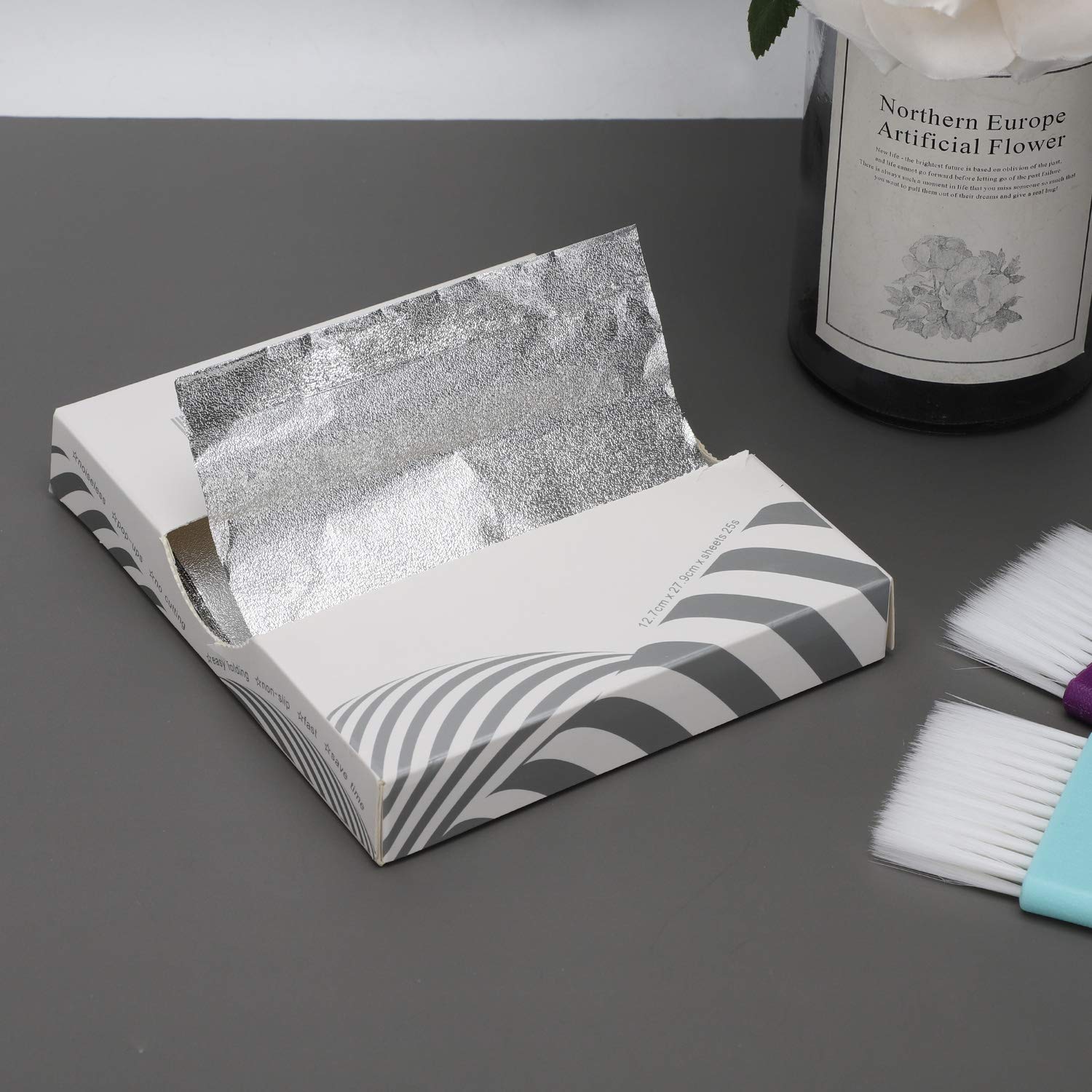 Pop-up Foils, Segbeauty 11x5inch Aluminum Pre-cut Foil Sheets for Hair Coloring Embossed Highlighting Foils 4 boxes for Professional Hair Salon Balayage Bleaching : Beauty