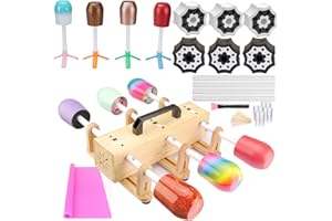 WAQONUY 6X Multi Cup Turner for Crafts Tumbler,Epoxy Glitter 4 6 arms Tumbler Full Kits,DIY Cuptisserie Turner,Cup Spinner Machine Kit for Crafts Epoxy Tumbler