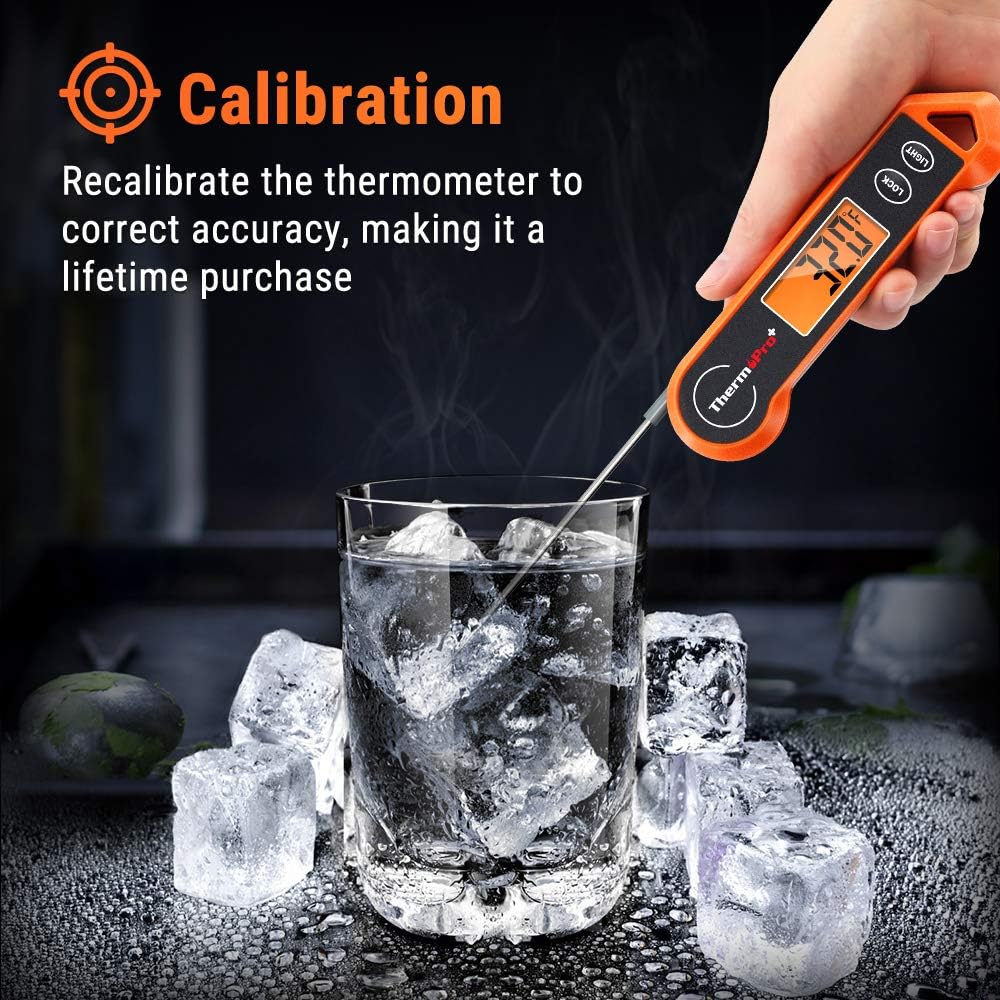 ThermoPro TP19H Waterproof Digital Meat Thermometer for Grilling with Ambidextrous Backlit and Motion Sensing Kitchen Cooking Food Thermometer for BBQ Grill Smoker Oil Fry Candy Thermometer: Kitchen & Dining
