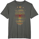 Phases of the Moon Retro 60's 70's Vibe Tree of Life T-Shirt