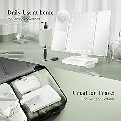 HUONUL Rechargeable Makeup Mirror with 3 Color