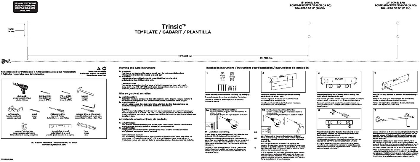 Delta Faucet 75912-SS Trinsic 12-Inch Hand Towel Bar, Brilliance Stainless Steel - - 