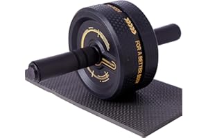 NESOHC-LLEW Ab Roller Wheel. Abdominal Training Roller for Men/Women, Abdominal Wheels Widened to 3.4 ", Rubber Tread of The Abdominal Wheel Upgraded, Max Weight 490 lbs