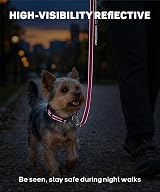 TagME Reflective Nylon Dog Collar 1.0 cm Adjustable Black with Quick Release view 4