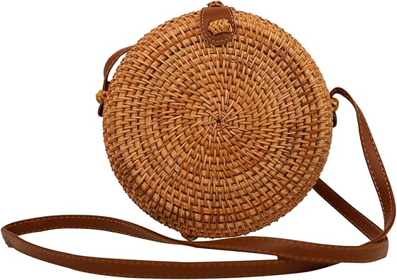 Small round rattan bag Clearance