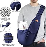 CUBY Puppy Dog Carrier Sling for Small Medium Dogs Shoulder Strap 15in view 7