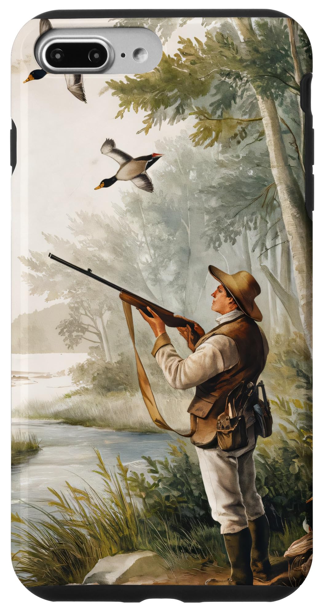 iPhone 7 Plus/8 Plus Duck Hunter Men Vintage painting Case