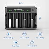 POWEROWL Universal Battery Charger for AA AAA C D - USB Fast Charging view 2