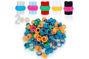HOFURME 200 Pcs Upgraded Thread Holder/Spool Huggers Compatible with Larger spools- Keep Thread Spool Neat&Organized for Sewing and Embroidery Machine Thread Spools