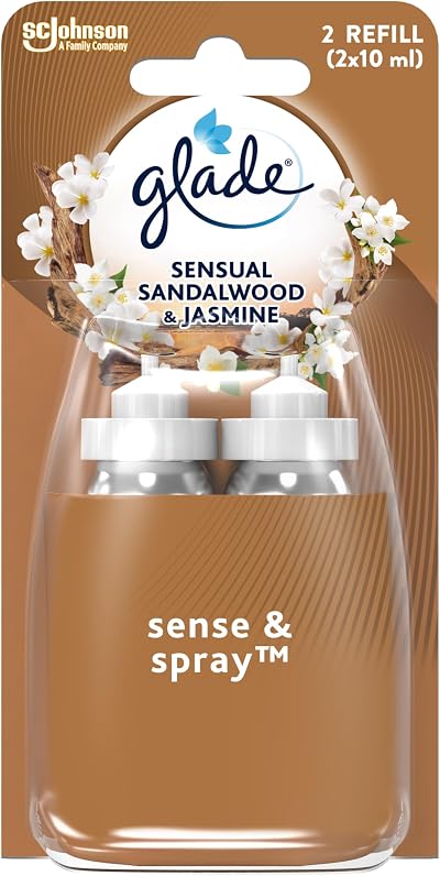 Glade Sense & Spray Refill Duo Sandalwood Jasmine 18ml Motion Activated