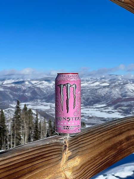 MONSTER ENERGY ULTRA STRAWBERRY DREAMS, SUGAR FREE ENERGY DRINK, 16 OUNCE (PACK OF 15)