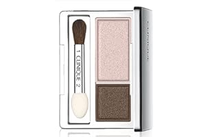 COLD CASE CRACKERS Clinique All About Shadow Duo, shade=Ivory Bisque/Bronze Satin,powder