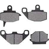 2 Set Front and Rear Brake Pads Kit for Kawasaki KLR650 1987-2007