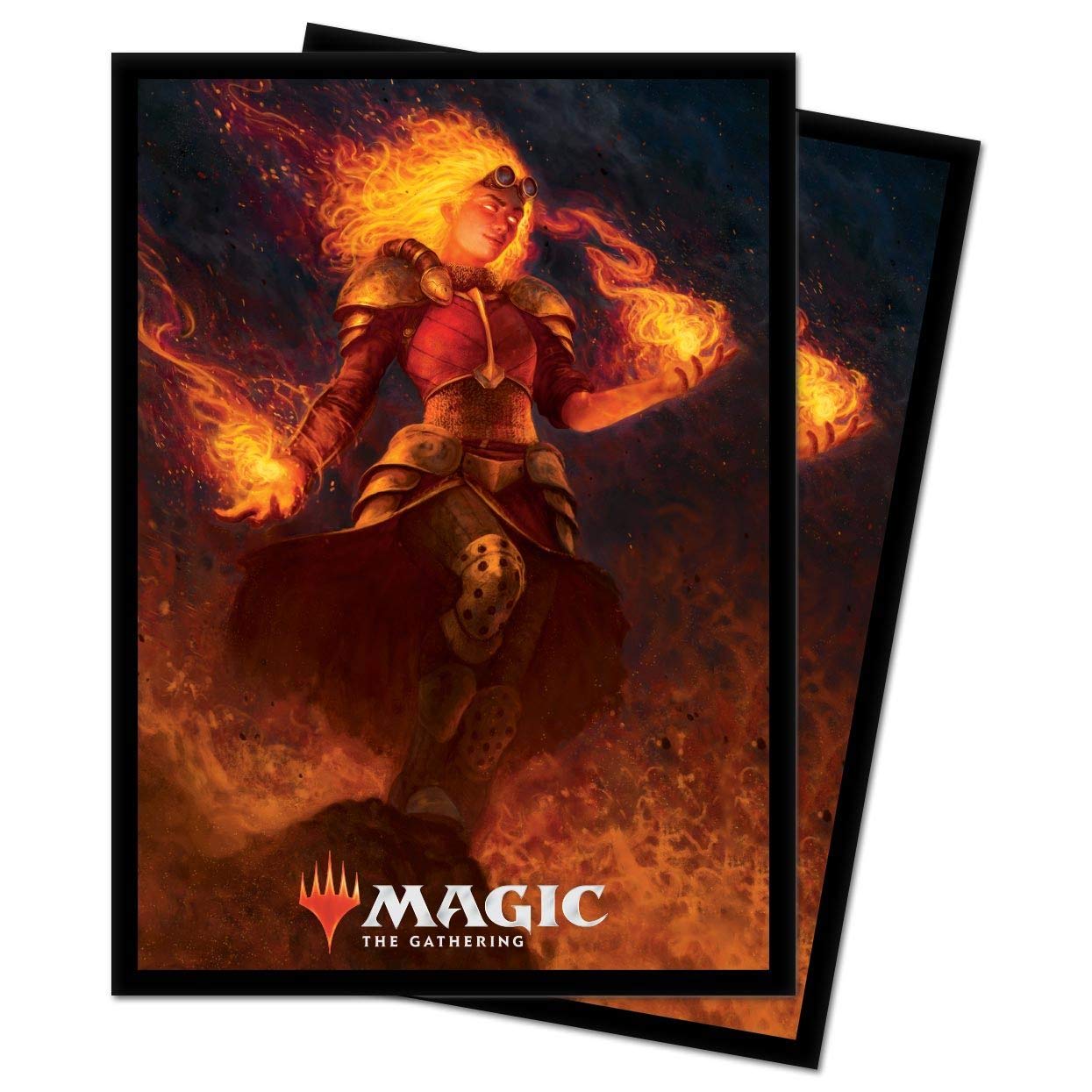 Ultra Pro Magic: The Gathering M21 Chandra, Heart of Fire Standard Deck Protector Sleeves (100ct, Polypropylene, Non-PVC, Archival-Safe)