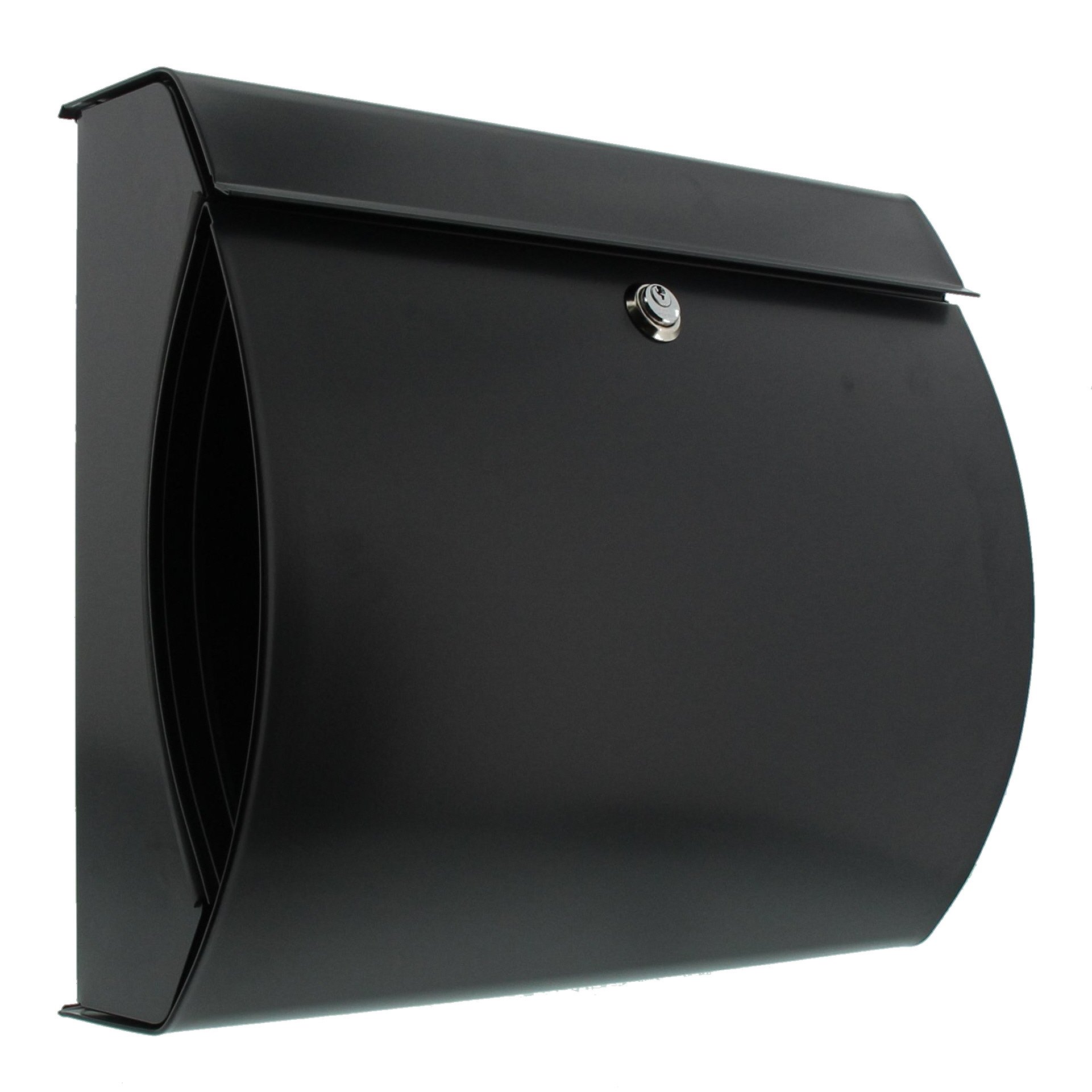 Burg-Wächter Verona 844 ANT Steel Letterbox with Built-in Newspaper Box, A4 Input Format, EU Standard EN 13724, Galvanised Steel, Anthracite