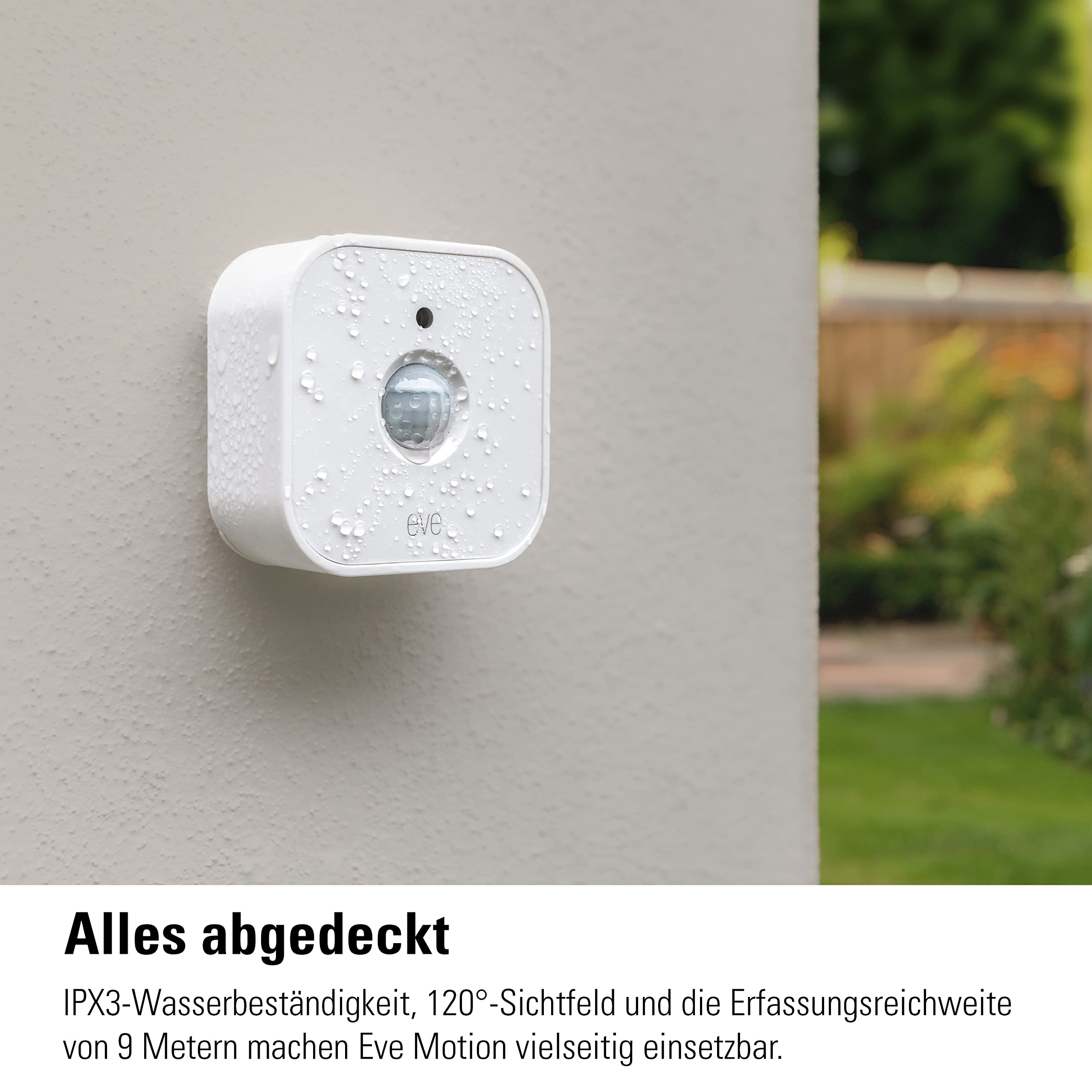 Eve Motion (Matter), Bewegungsmelder mit Lichtsensor (Innen-/Außenbereich), smarte Licht-/Geräte-Steuerung, kompatibel mit Alexa, Apple Home, Google Home, SmartThings, Thread Border Router erforderl 6