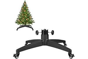 WEIMELL Christmas Tree Stands for 7.5 FT Artificial Trees Rolling Wheels Movable Universal Xmas Tree Holder Base Fits Up 7.5 Foot Fake Tree 1-2.56 Inch Pole (Stand Diameter 29 Inch)