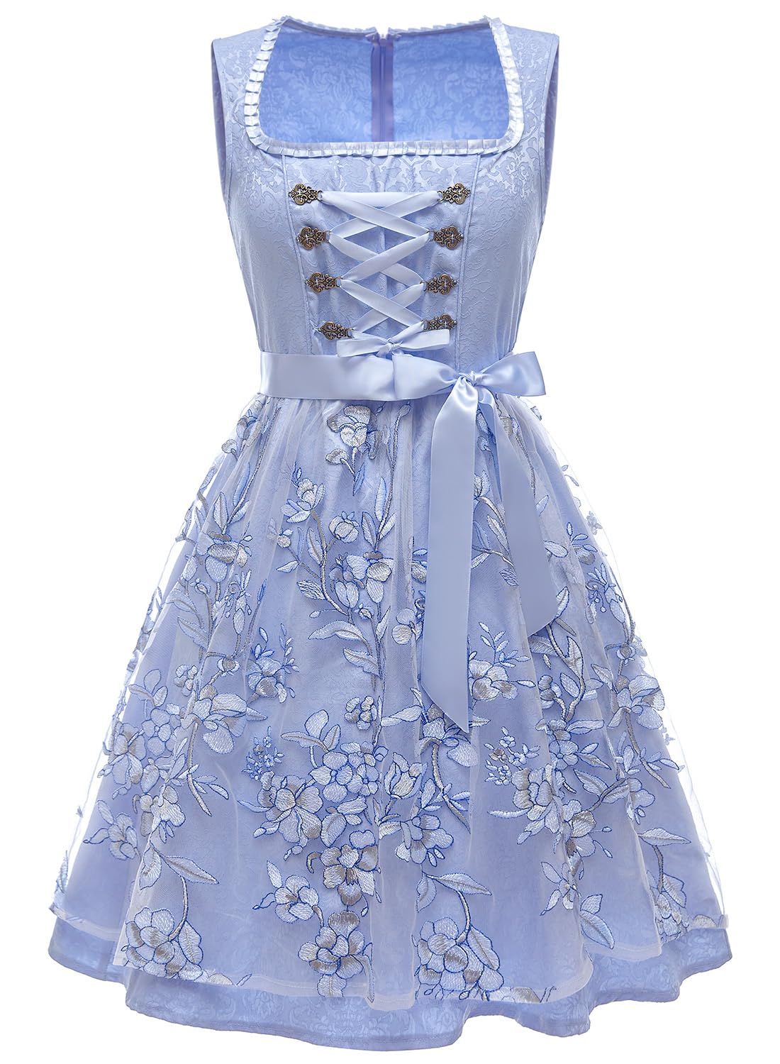 PLWEDDING Oktoberfest outfits for women, dirndl dresses, German Oktoberfest dresses, Bavarian carnival costume, cosplay dress (green, S)