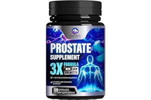 NATURE'S PEAK Prostate Health Supplements for Men 1000mg - 3X Strength with Saw Palmetto Blend Stinging Nettle Root & Pumpkin Seed Support Complex - Supports Bathroom Trips Prostate & Urinary Health - 120 Capsules