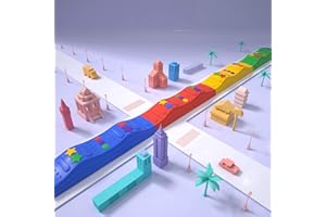 MOCUTEEN Kids Balance Beam Toddler Stepping Stones Max Load 220LBS Non-Slip Textured Surface & Rubber Pads Bottom Promote Agility Coordination Five Star Pattern