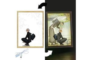 FunLake Anime JJK Inspired Illuminated Paintings - Gojo and Geto LED Wall Art Decor, Desktop Frame, Perfect for Creative Bedroom Home Decor and Gifting (JJK)