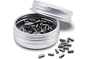 MANTANGSUN 200 Pcs Lighter Flints Universal Lighter Replacement Flint Refills, Premium Black Flint Stone Packaged in Aluminum Boxes,Compatible with Most Lighters