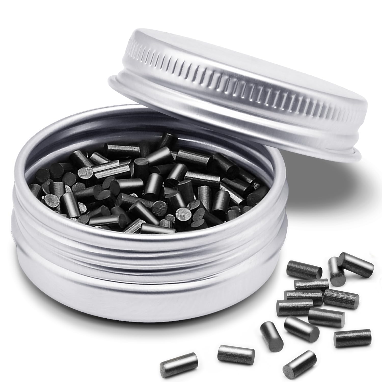 Photo 1 of 200 Pcs Lighter Flints Universal Lighter Replacement Flint Refills, Premium Black Flint Stone Packaged in Aluminum Boxes,Compatible with Most Lighters