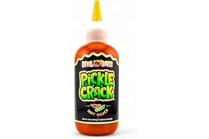 DEVIL DAVES ORIGINAL BLOODY MARY STICKS Dill Pickle Hot Sauce | Devil Daves Pickle Crack - Medium Heat, 8.6 Oz