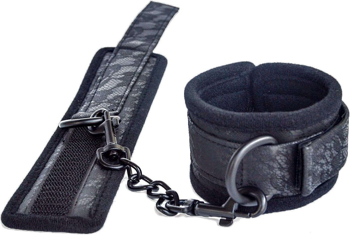 Mifz Leather Felt Velcro Hobbles with Swivel Steel Chain