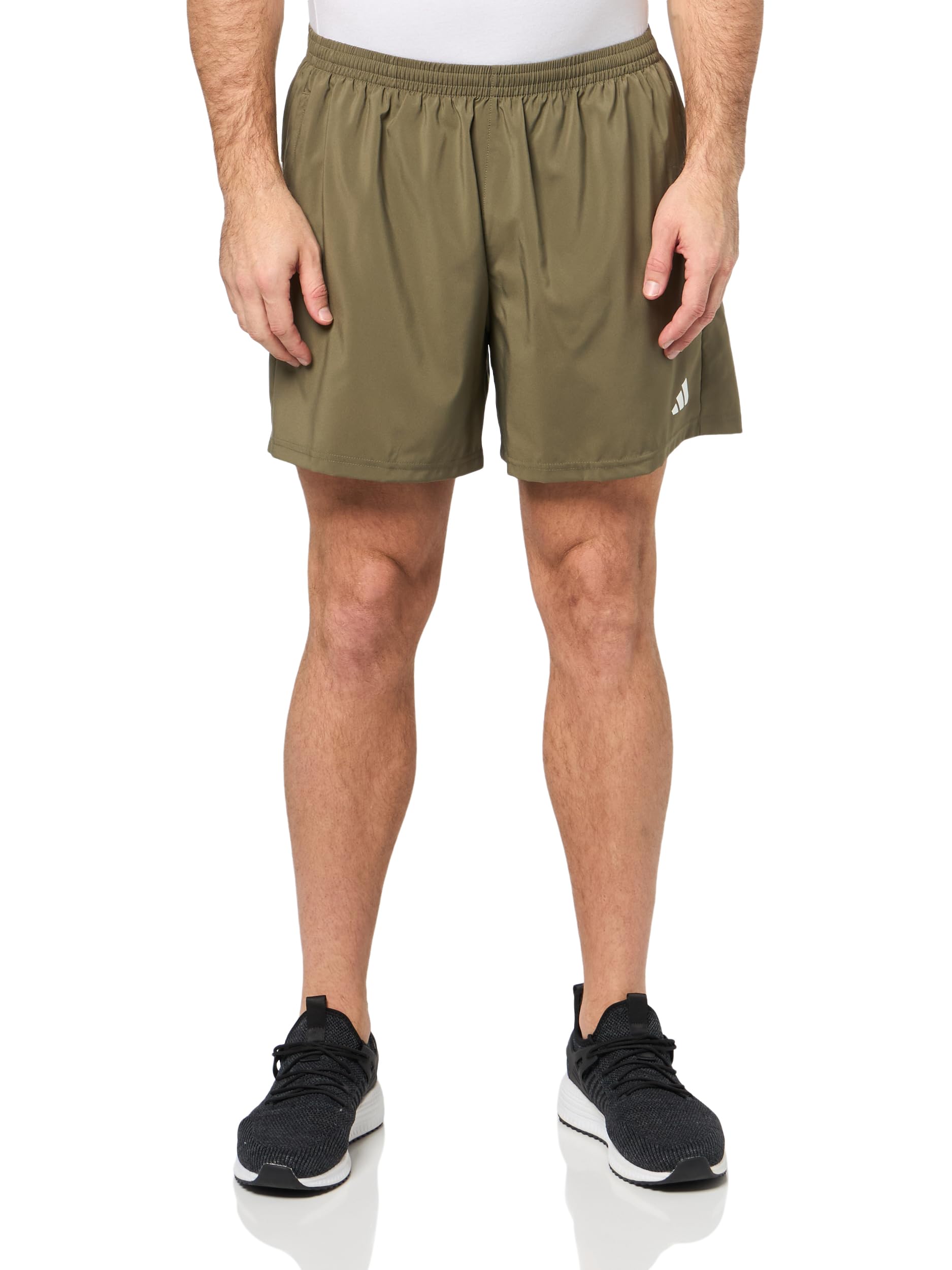 adidas Men’s Own The Run Shorts, Olive Strata