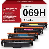 069H Toner Cartridge 4 Pack Replacement for Canon 069H 069 High Yield | Compatible for Canon Color ImageCLASS LBP674C MF750C Series MF753Cdw MF751Cdw LBP674Cdw Printer