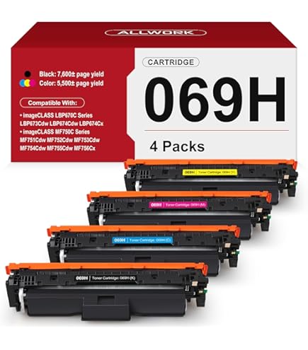 Canon 069 H インクカートリッジ 4個セット Amazon.co.jp: [ セット品 ] CANON キャノン 純正品 トナー