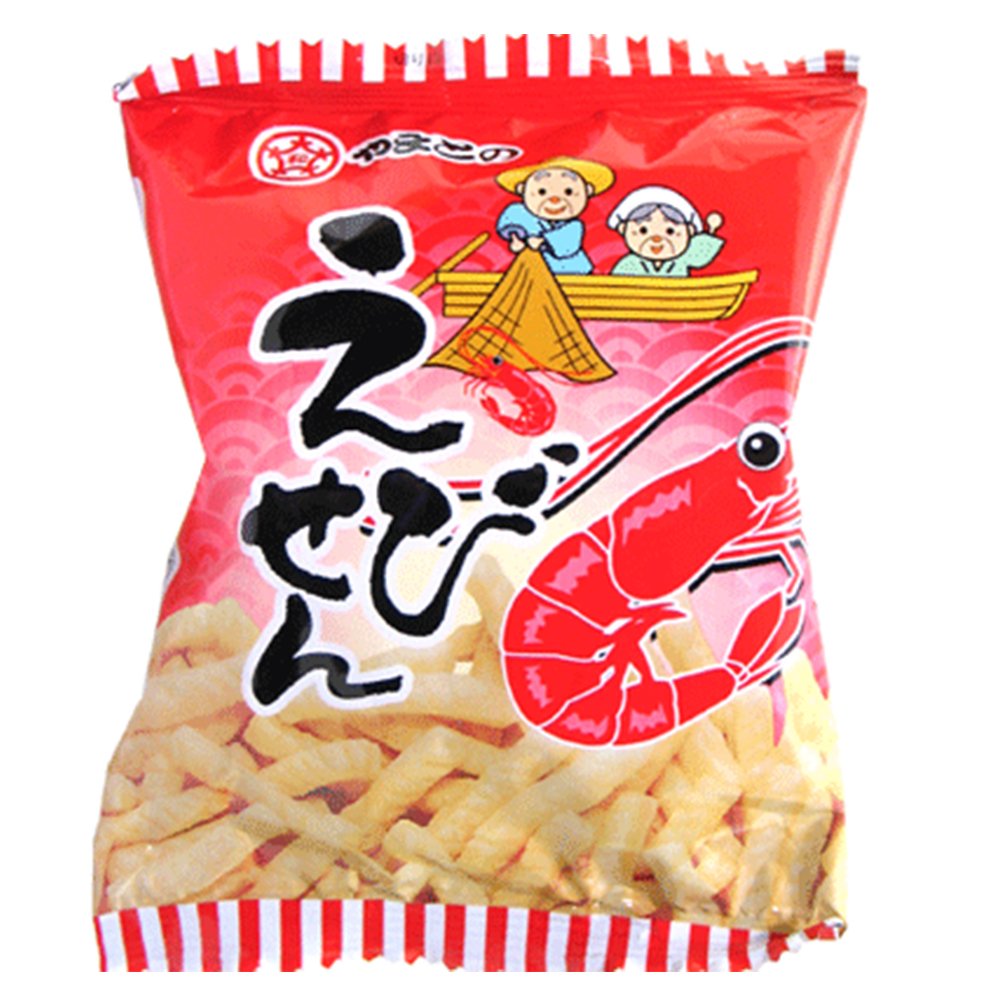 Ebisen Japanese Shrimp Crackers 0.4oz 30Bags Dagashi Yamatoseika Ninjapo
