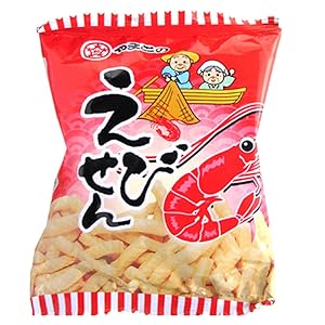 Ebisen Japanese Shrimp Crackers 0.4oz 30Bags Dagashi Yamatoseika Ninjapo