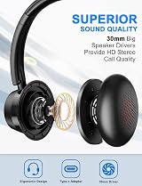 New Bee H362 USB Headset Microphone Type C 3.5mm for Call Center PC Conference view 2