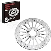 Coimoviol Brake Disc Rotor Rear 11.5'' Fit for Harley Davidson Touring Sportsters Softails Dyna Early Super Glide 1984-2020, Update 420 Stainless Steel Motorcycle Brake Rotor
