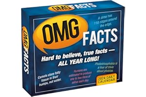 SELLERS PUBLISHING, INC. OMG Facts 2024 Boxed Daily Desk Calendar: Hard to Believe, True Facts — All Year Long!