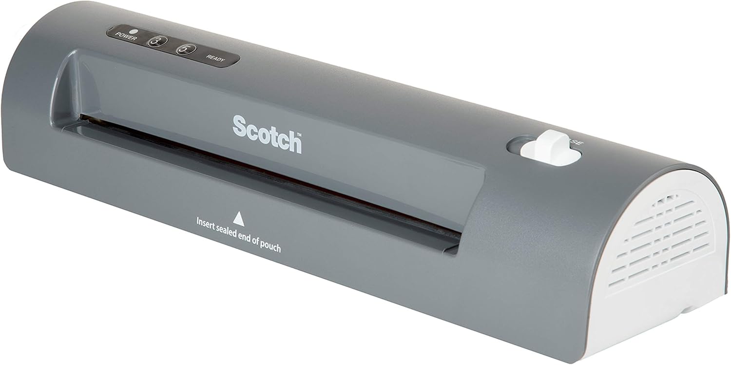 Scotch Thermal Laminator, 2 Roller System for a Professional Finish, Use for Home, Office or School, Suitable for use with Photos (TL901X) : Laminating Machines : Office Products