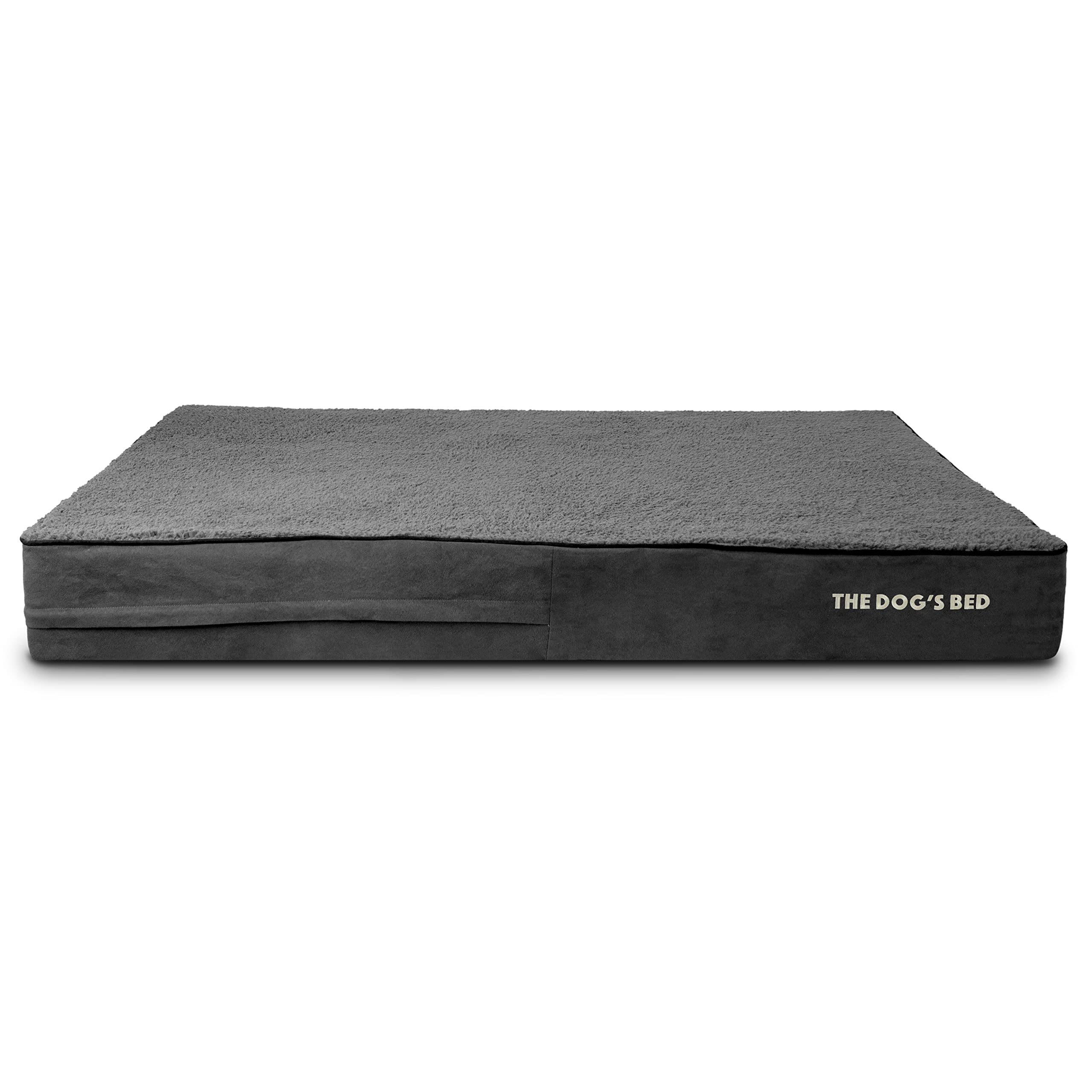 The Dogโs Bed Cover โ Replacement Cover, Grey Plush, XXL, 15cm โ image 1