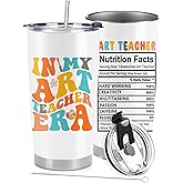 BSHELLOE Art Teacher Gifts for Women - Gifts for Artists - Stainless Steel Vacuum Insulated Tumbler 20 Oz