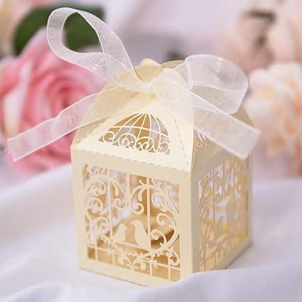 Home Garden Wedding Favours Suneducationgroup Com 100 Luxury Wedding Ivory Carriage Design Laser Cut Out Party Sweets Favour Boxes