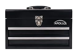 Apollo Tools 14 Inch Steel Tool Box with Deep Top