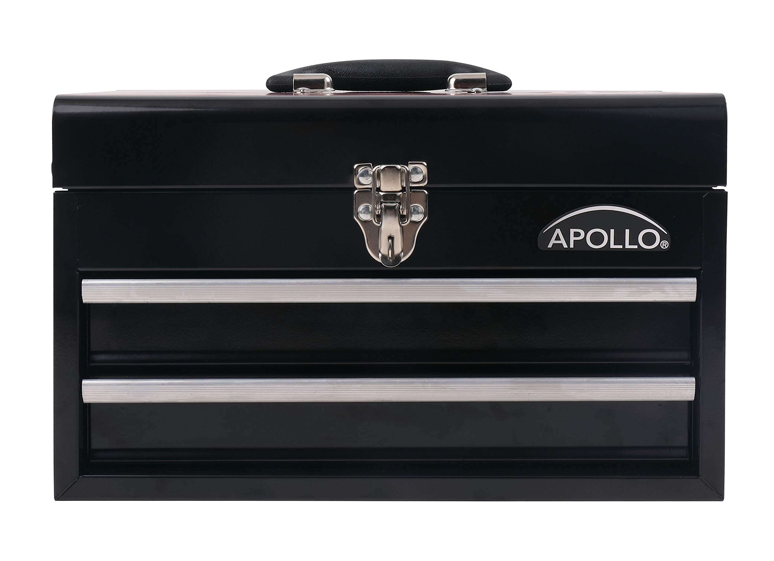 Apollo Tools 14 Inch Steel Tool Box with Deep Top